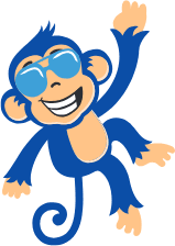 Wild Smiles Pediatric Dentistry - Monkey mascot smiling wearing shades